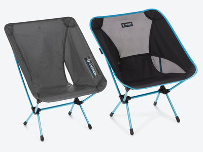 A portable camp chair. A portable camp chair.