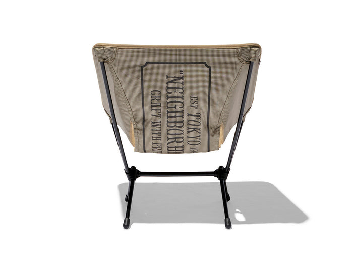 A back view of Helinox x Neighborhood camp chair