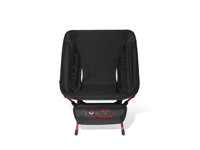 A Helinox x Briefing x Beams Plus camp chair.