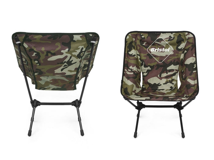 A front and back view of Helinox x Bristol camp chair