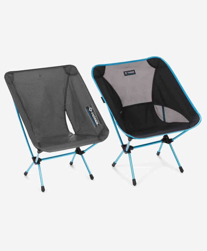 A portable camp chair.