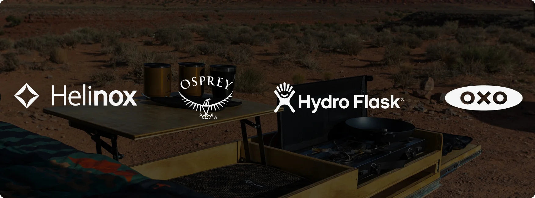 Helinox, Osprey, Hydro Flask and OXO — the CampCore collaboration partners