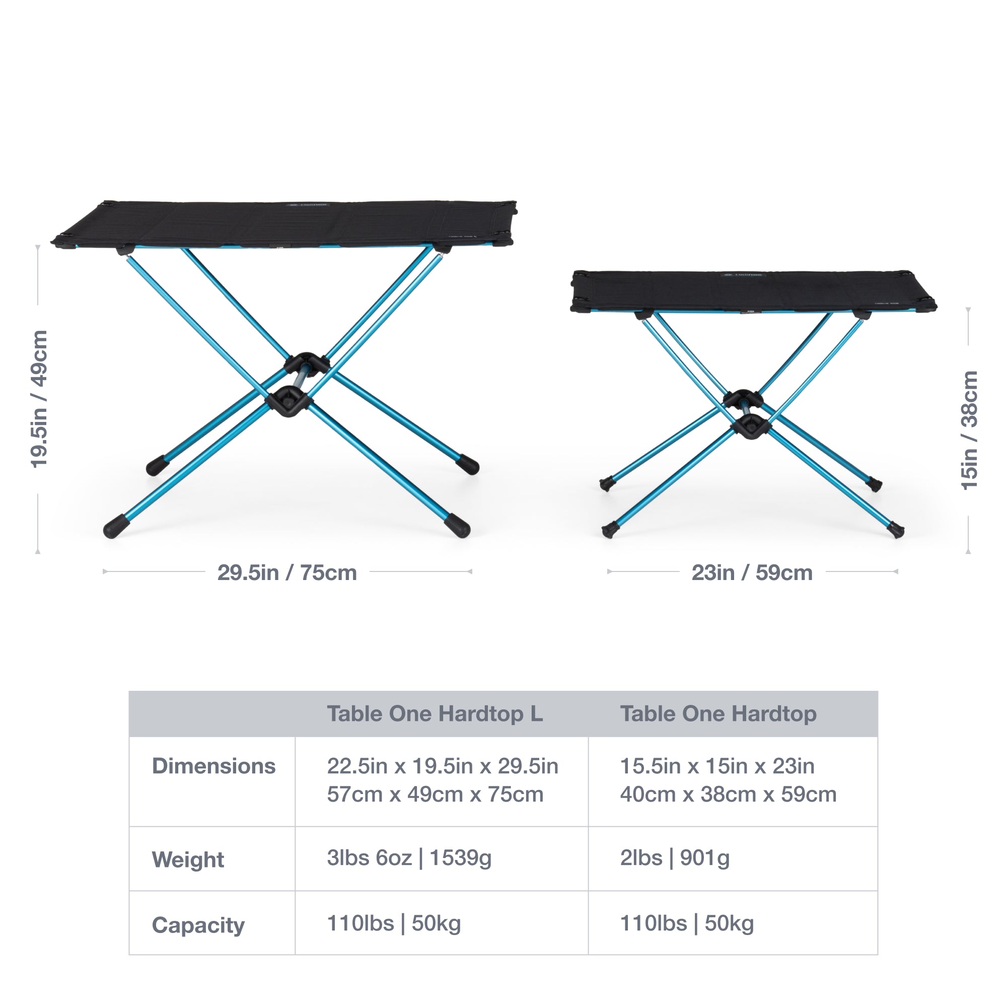 Helinox Table One Hard Top | Free Shipping & 5 Year Warranty