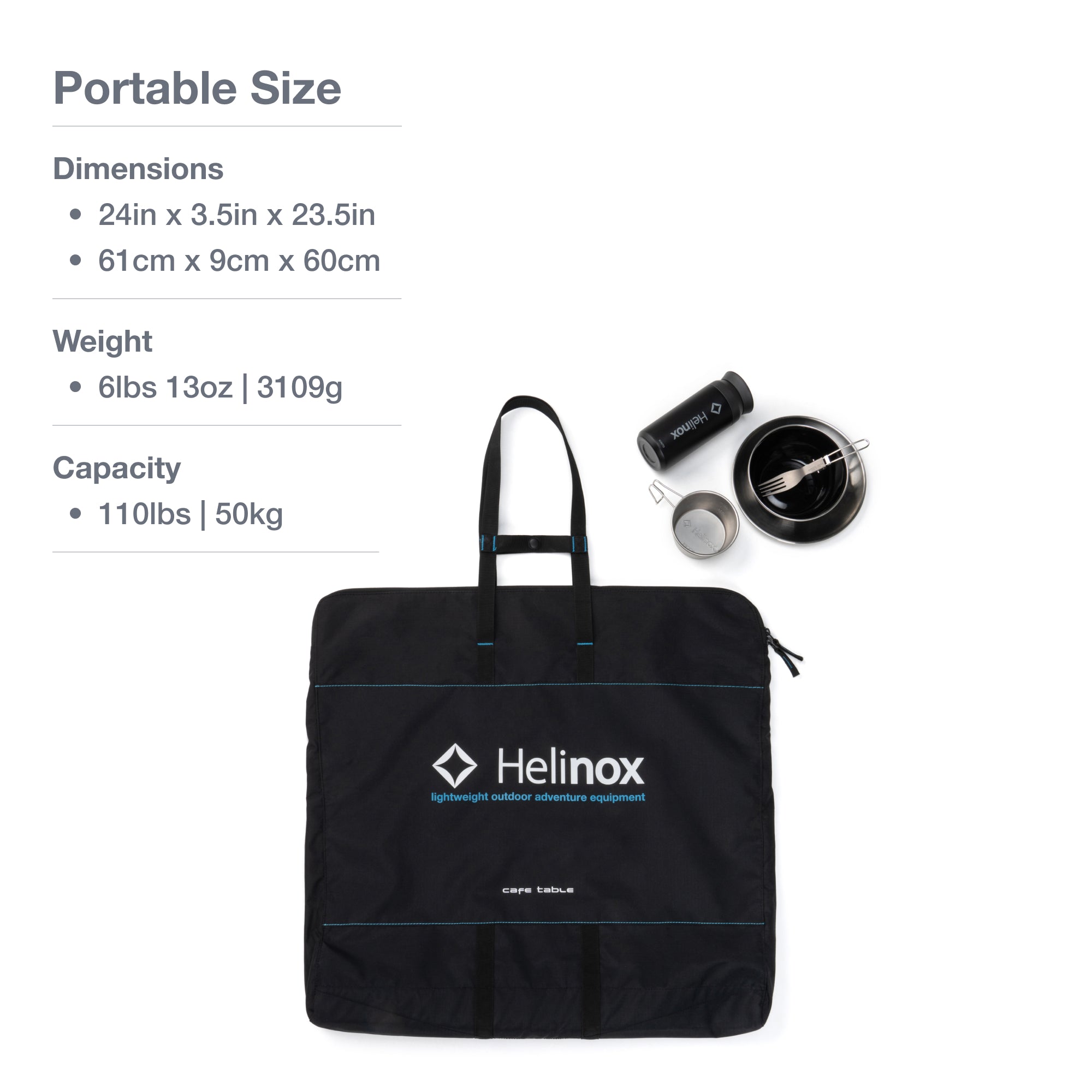 Helinox Café Table | Free Shipping & 5 Year Warranty