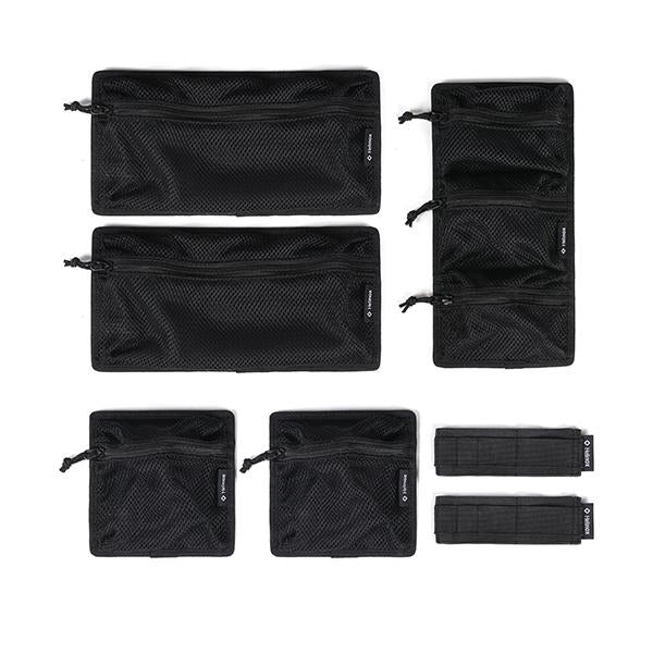 Leather Pouch Set Black